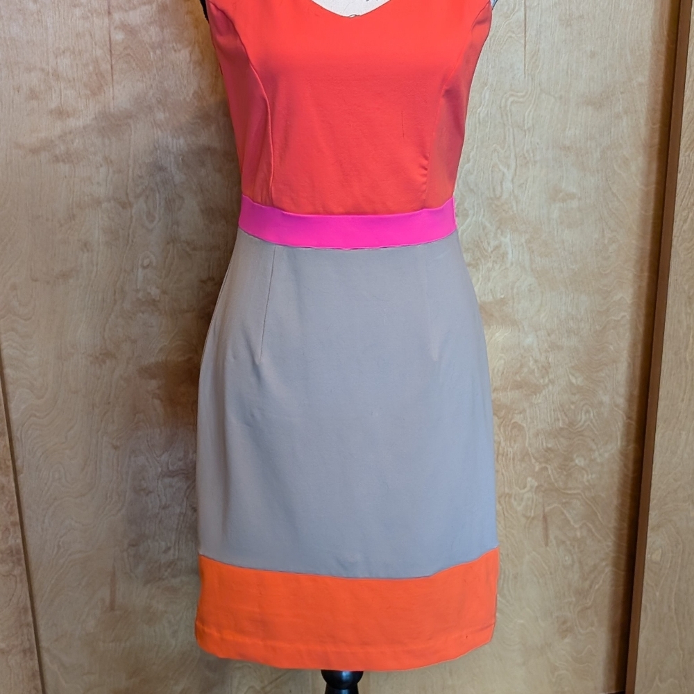 Cynthia Rowley Vibrant Color Block Dress